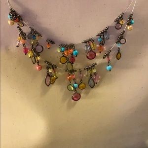 Layered choker necklace